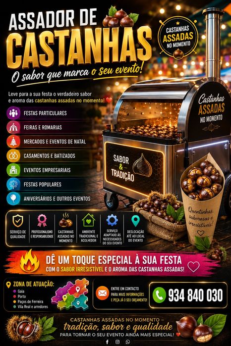 Faço eventos de castanhas