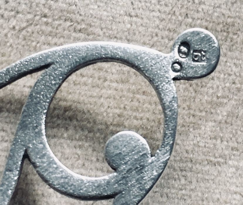 Łyżeczka do miodu, srebro, Agat Klodzko, PRL