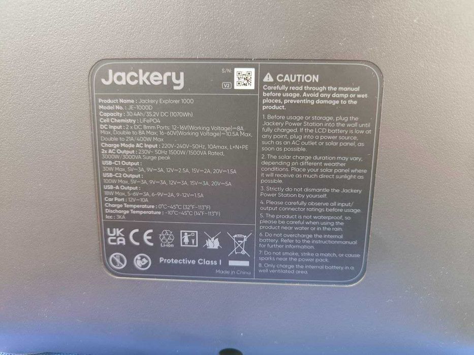 Зарядна станція Jackery Explorer 1000 V2 (1070 Вт*г) LiFePO4 станція