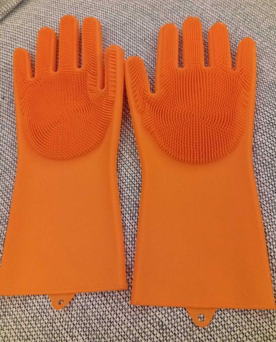 Luvas de limpeza, em silicone ecológico, multifuncionais