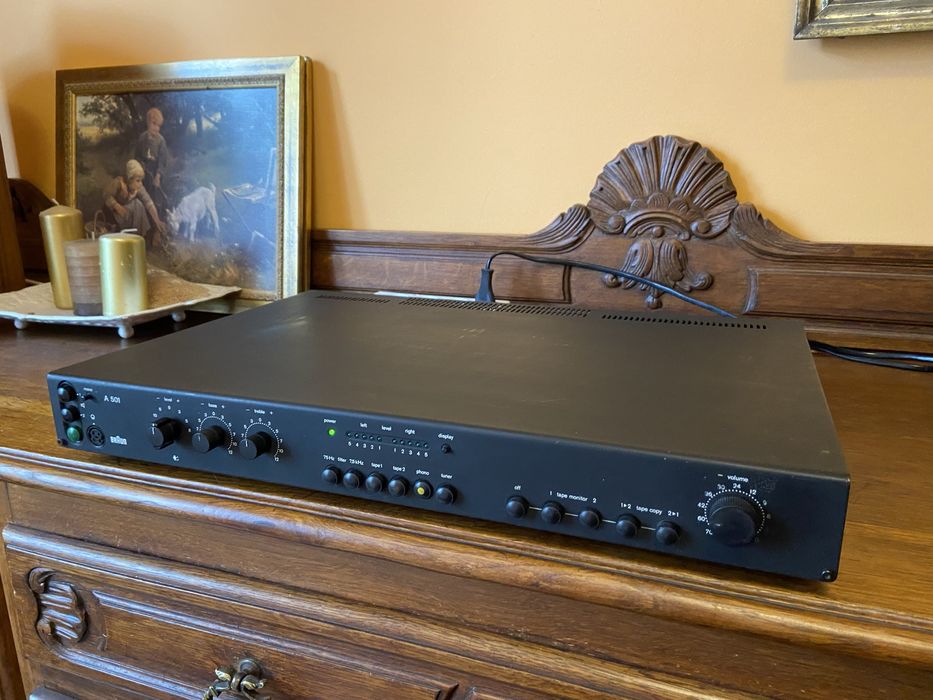 Świetny wzmacniacz Braun A-501! Dieter Rams design, piękny vintage