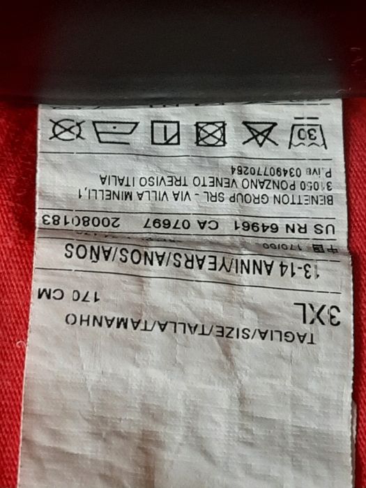 Tshirt dziewczęcy, Benetton, rozm. 152-158 cm