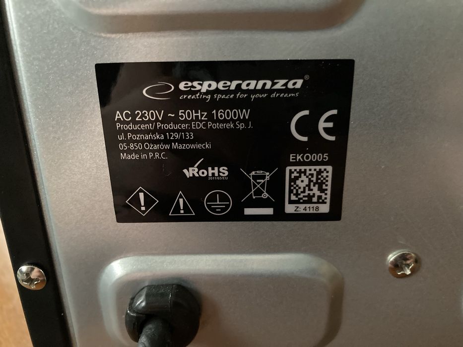 Електрична піч ESPERANZA EKO005