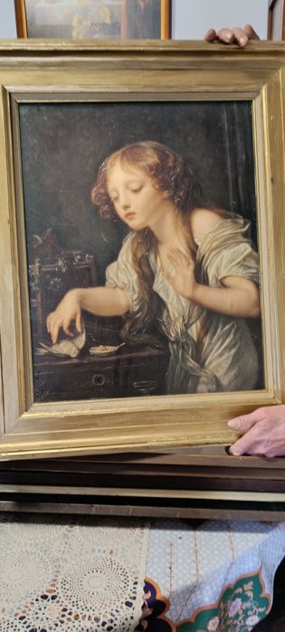 Różne obrazy dwa w ozdobnych ramach