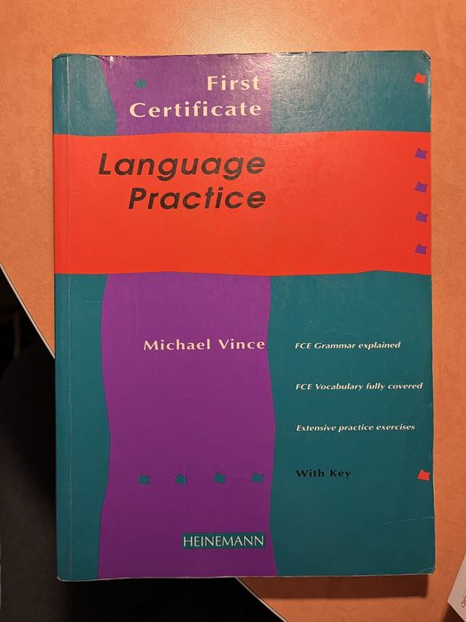 First certificate- language practise with key Michael Vince