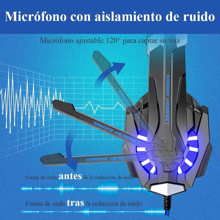 Bengoo G9000 Gaming para PS5/PS4/PC/Xbox One/Switch, auriculares Gaming cancelamento de ruído, capacetes com microfone estéreo de som, capacetes PS4 c