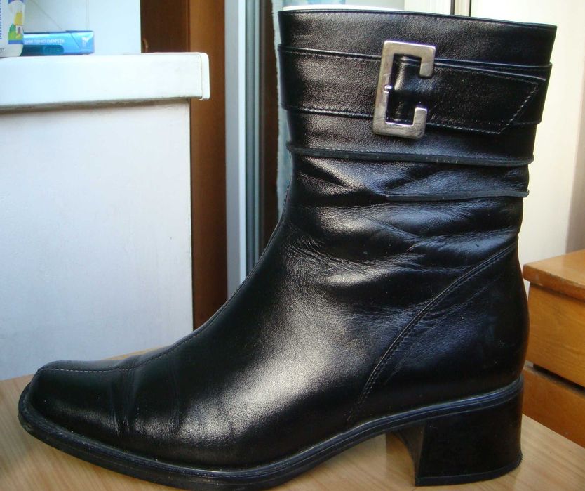 Женские полусапожки натур кожа