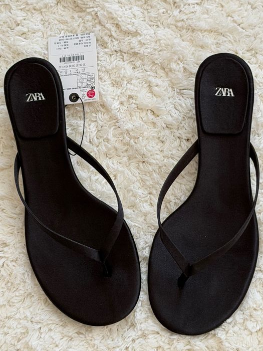 Вєтнамки zara на каблучку 38 розмір