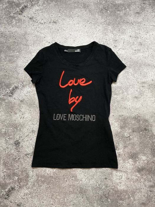 Женская черная футболка Love Moschino Xs/S