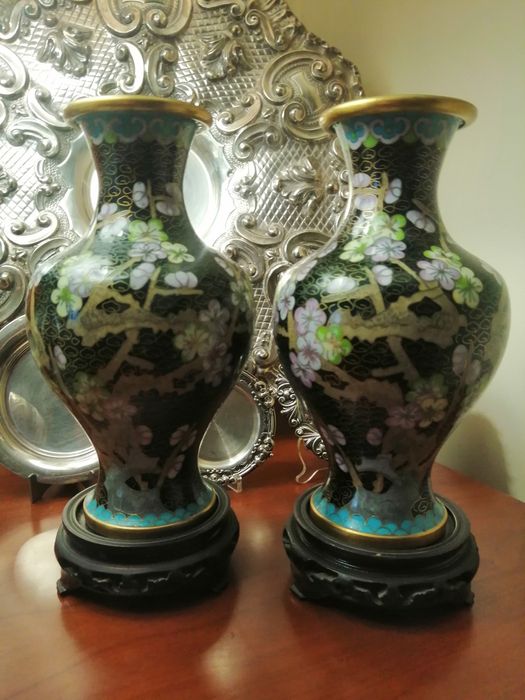 Par jarras cloisonné