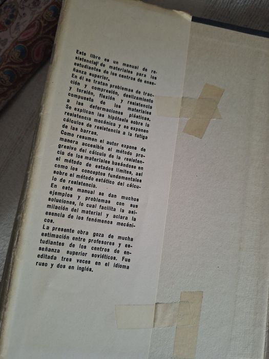 Resistência dos Materiais livro em língua espanhola