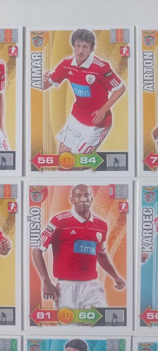 9 cartas Adrenalyn 2010-11 Benfica