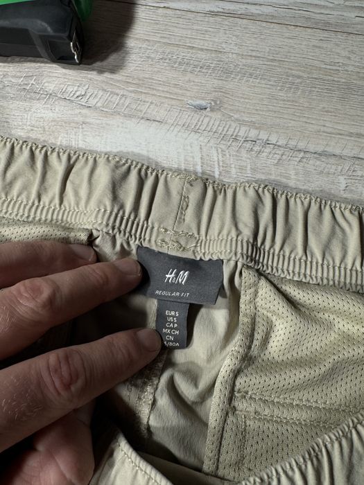 Шорти H&M карго military тактичні шорти нейлонові трекінгові шорти хакі gorpcore