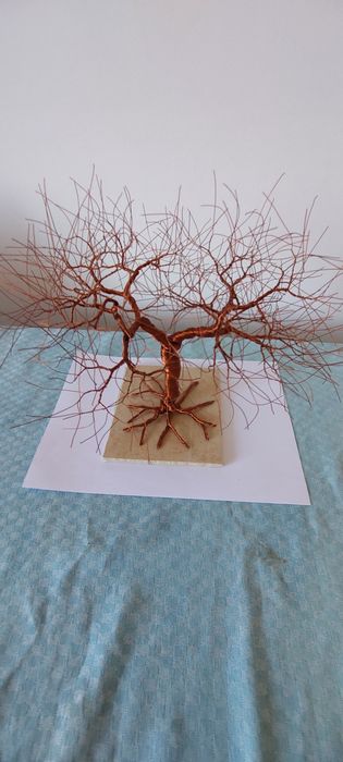 Bonsai de cobre de armonia e cura