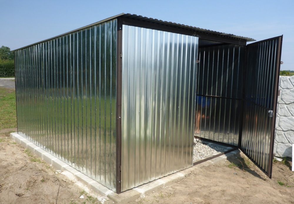 Garaż Blaszany Schowek Budowa Blaszak na budowę Garaże PROMOCJA