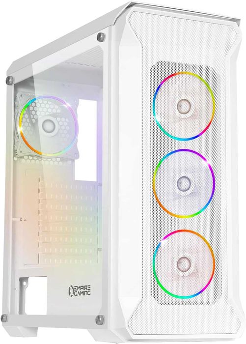 корпус пк EMPIRE GAMING DarkWitcher,ARGB, ATX, 4 x  120 мм  білий