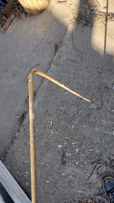 Poręcz do pieca kaflowego, mosiężna