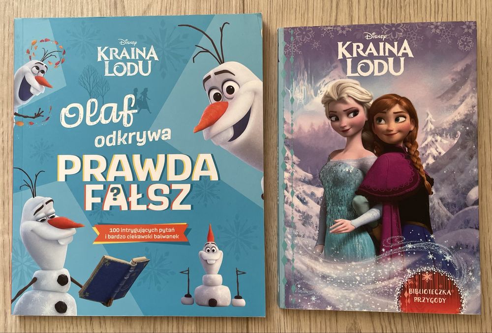 2 Książki Disney Kraina lodu i Olaf odkrywa: prawda – fałsz?