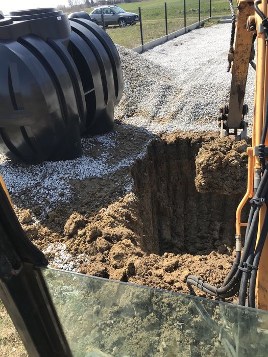 Minikoparka Usługi ziemne wykopy przyłącza prad gaz woda kanalizacja