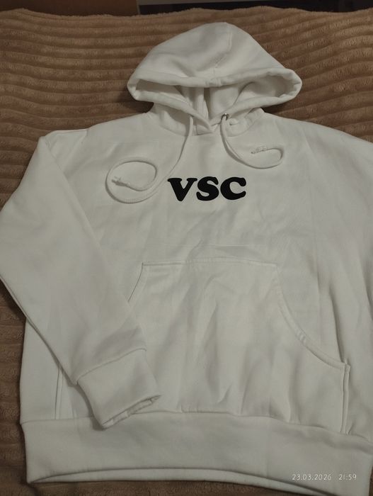 худі на флісі білого кольору