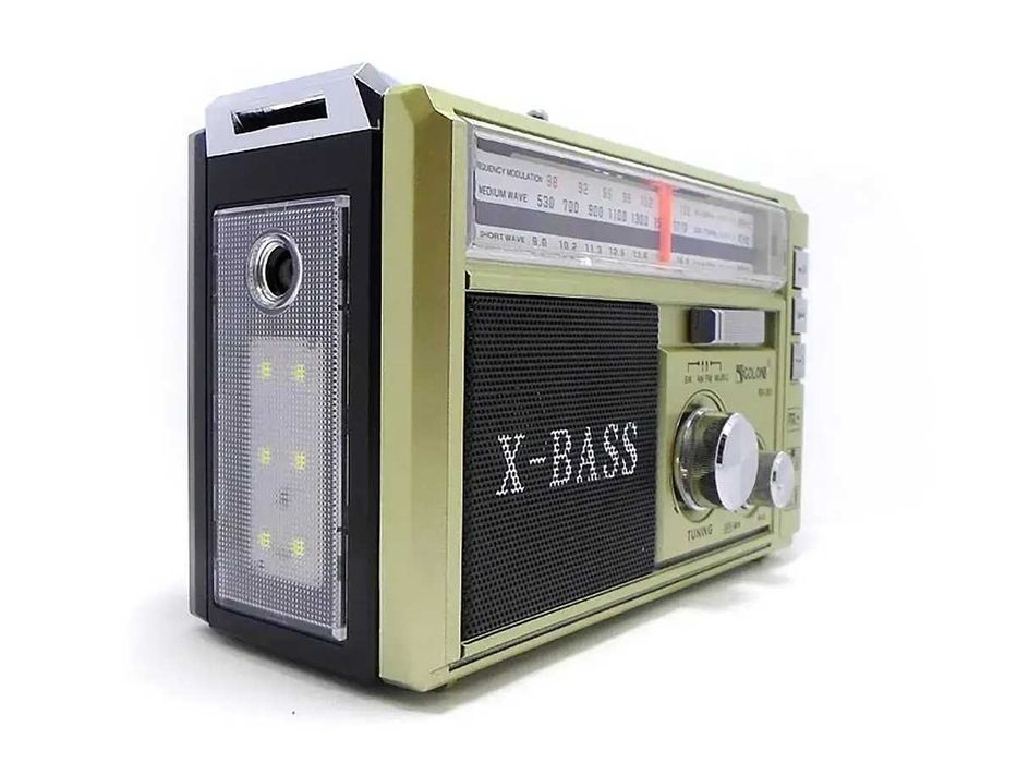 Радиоприемник радио GOLON RX-381 c фонариком и USB, есть опт