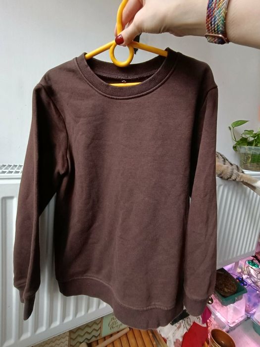 Bluza luźna brązowa 128 134