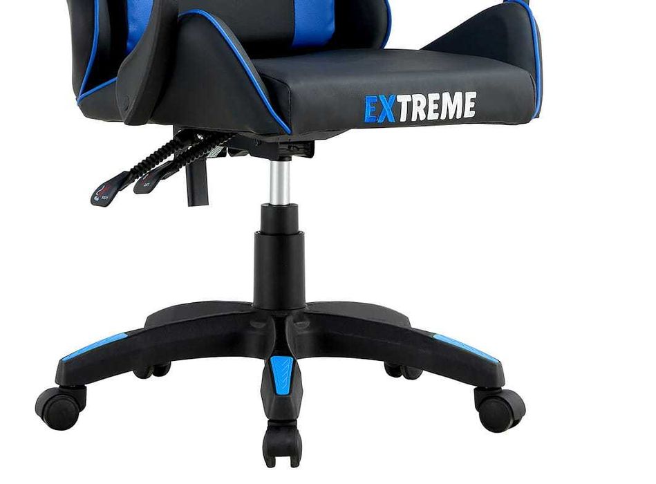 Stylowy Fotel Gamingowy dla Extreme ENZO Niebieski z regulacją oparcia