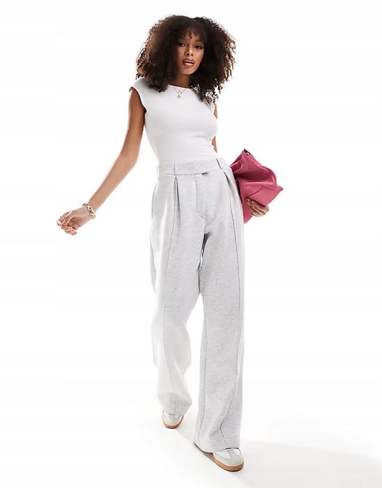 Stradivarius 42 Xl Białe Body Klasyczne Bawełniane White D1610
