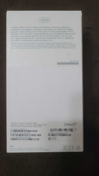 Iphone 7 plus  oryginalny nowy folia, kolor rose gold 128Gb ,słuchawki