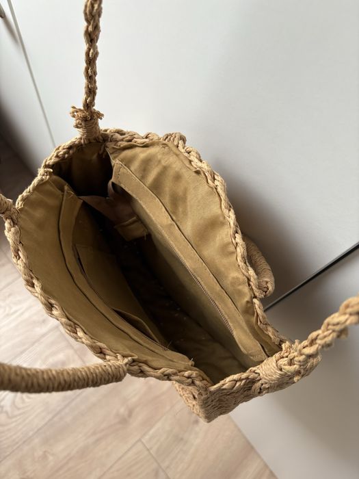 Torebka okragla koszyk boho