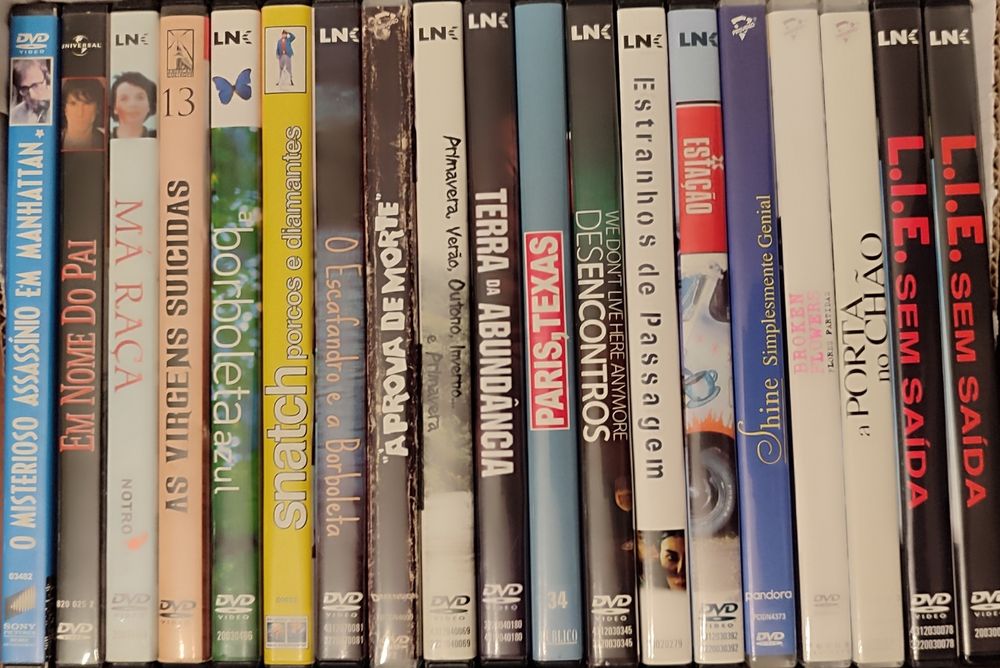 DVD's diversos (preço de cada)