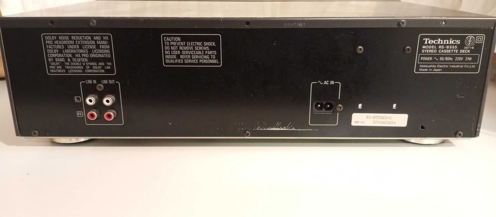 TECHNICS RS - B555  -  Stereo cassette deck64284280266883124