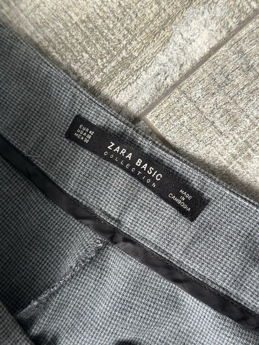 Сірий костюм двійка zara брюки піджак