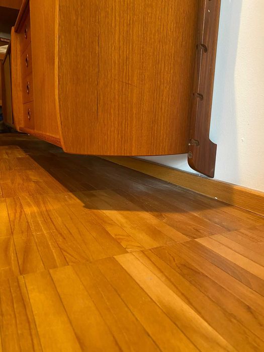 Skandynawski regał wiszący vintage lata 70te