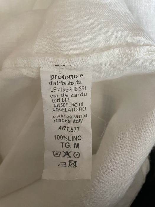 Женская белая рубашка из Льна