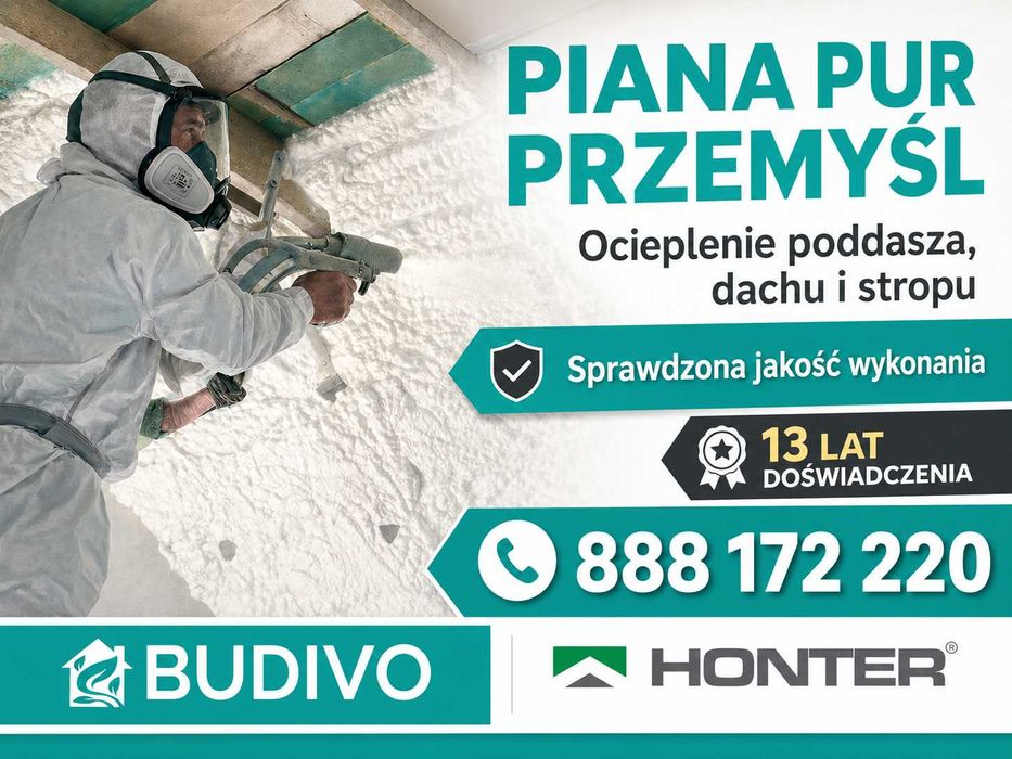Przemyśl – Piana PUR | szybkie i szczelne ocieplenie | BUDIVO