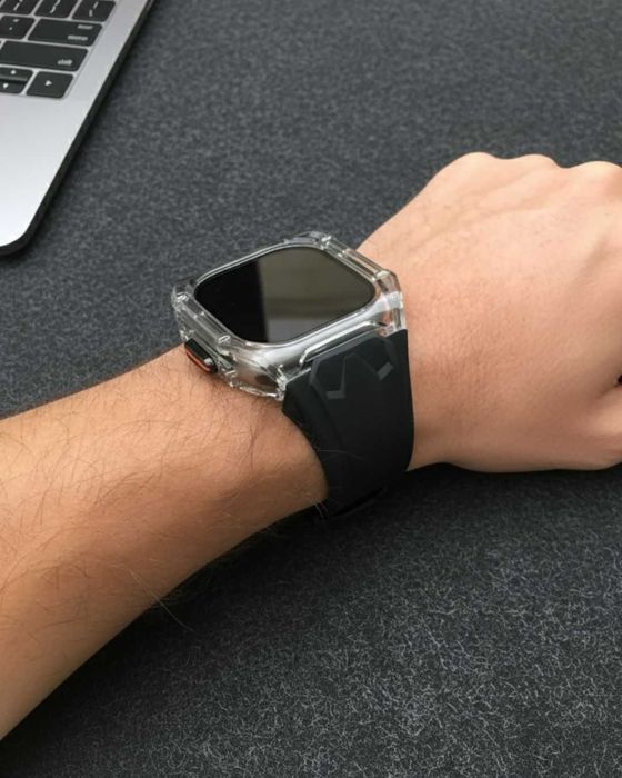 Czarny Case / Obudowa + Pasek do Apple Watch Ultra 1 i 2 (49mm)