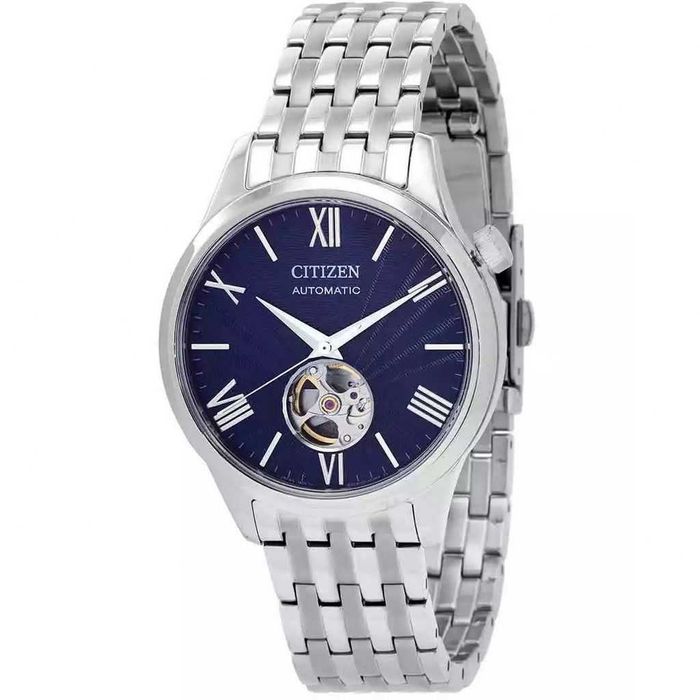 Citizen ze stali nierdzewnej Open Heart Blue Dial Automatic NH9130-84L