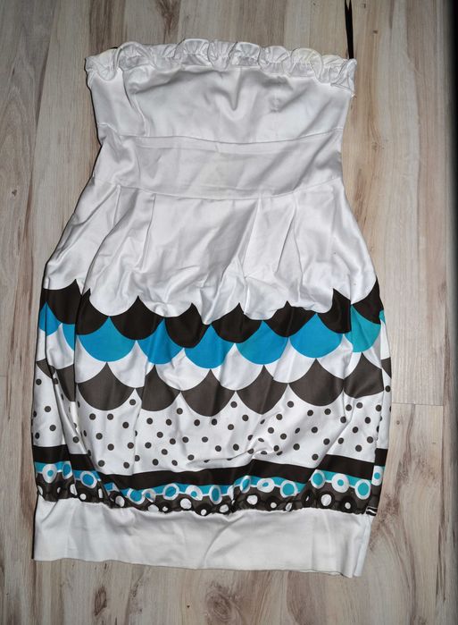 374# elegancka sukienka z bawełny bombka  36/38