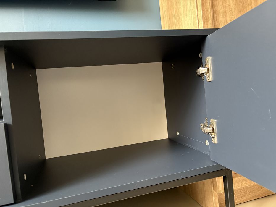 Nowoczesna szafka rtv Monako granat 154x59x39