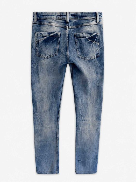 Calças de Ganga Karen Millen Skinny Azul Claro Stretch Tamanho 38