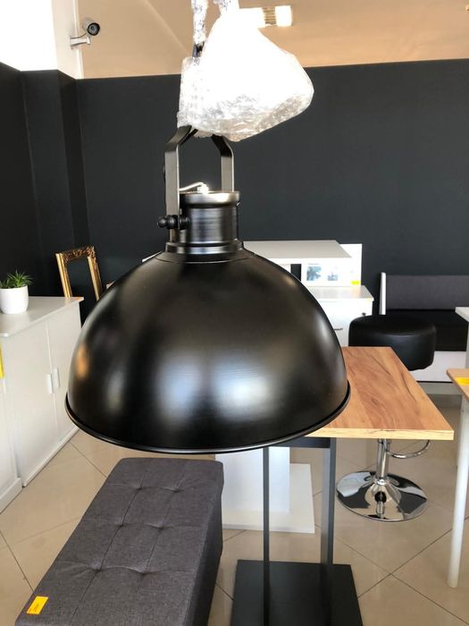 Lampa wisząca sufitowa Loft vintage industrialny czarna oświetlenie