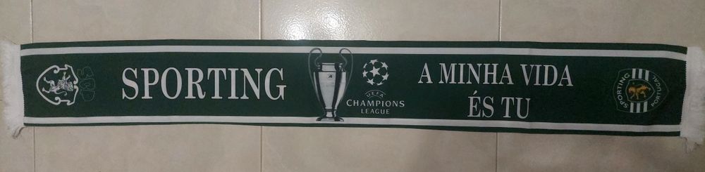 Bufanda do Sporting liga dos campeões