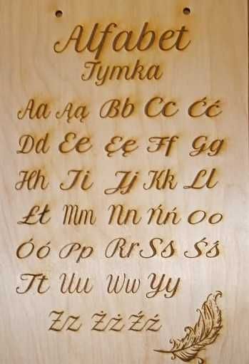 Tabliczka edukacyjna - alfabet