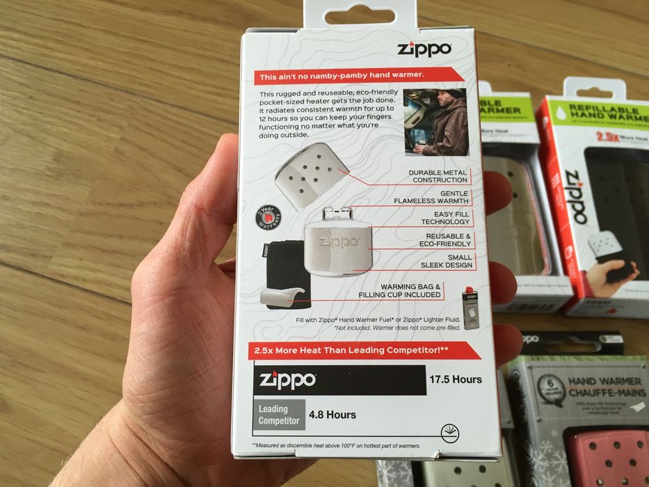 Грелки Zippo Hand Warmer 6, 12 Hours, каталитические, для рук