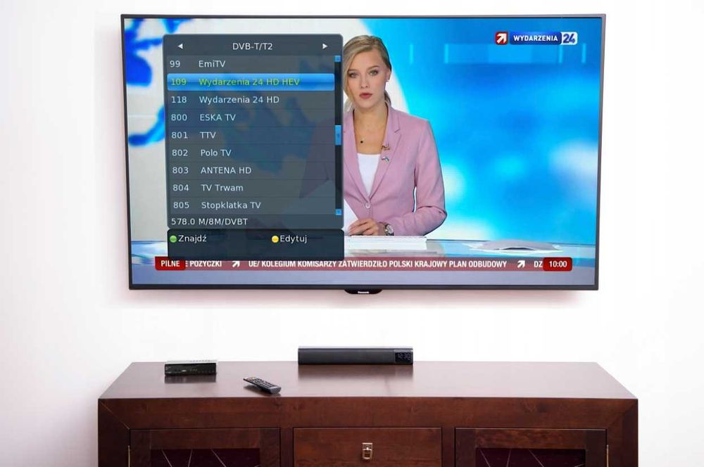2x tuner DVB-T2 nowy standard HEVC