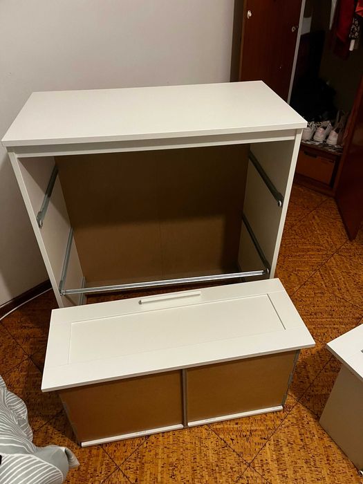 MALM Cómoda c/3 gavetas, branco, 80x78 cm