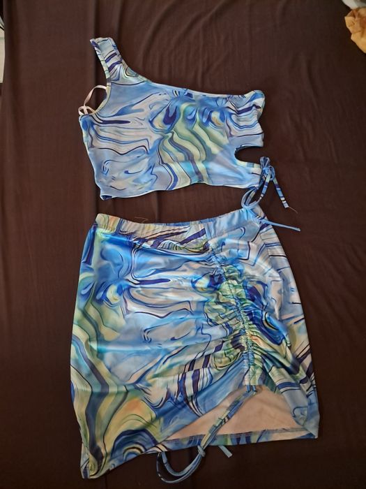 Komplet spódnica top letni
