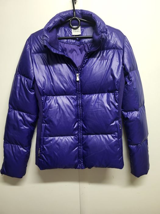 100%puch naturalny pikowana kurtka Adidas  40 ideal