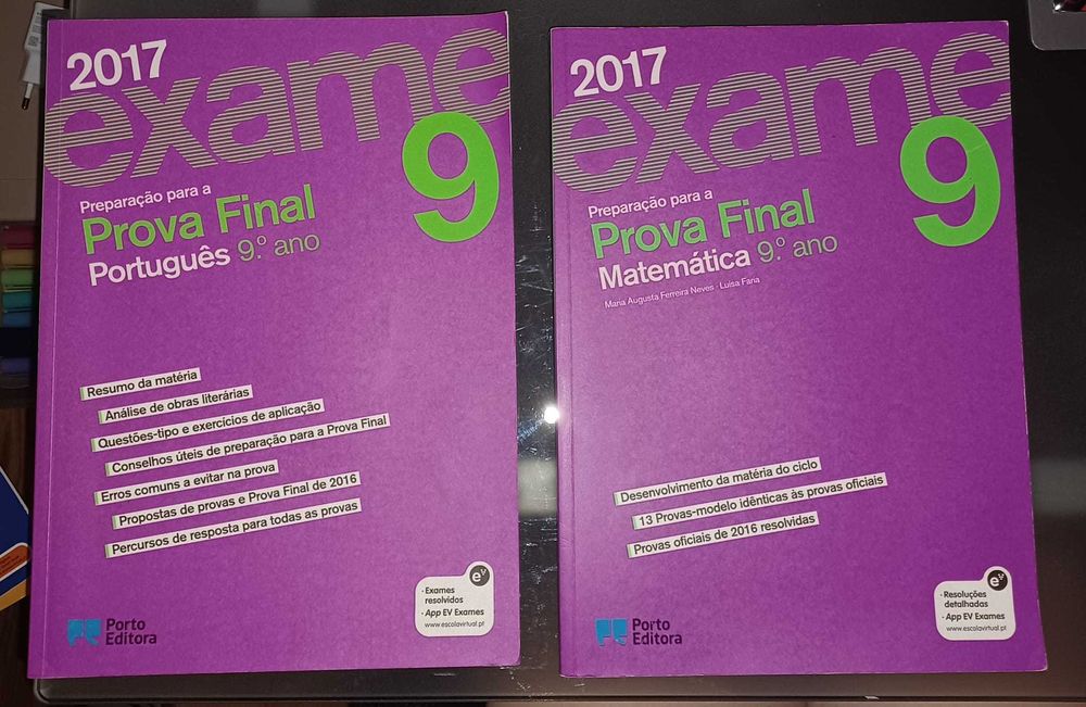 Livros preparação para exame 9ºano